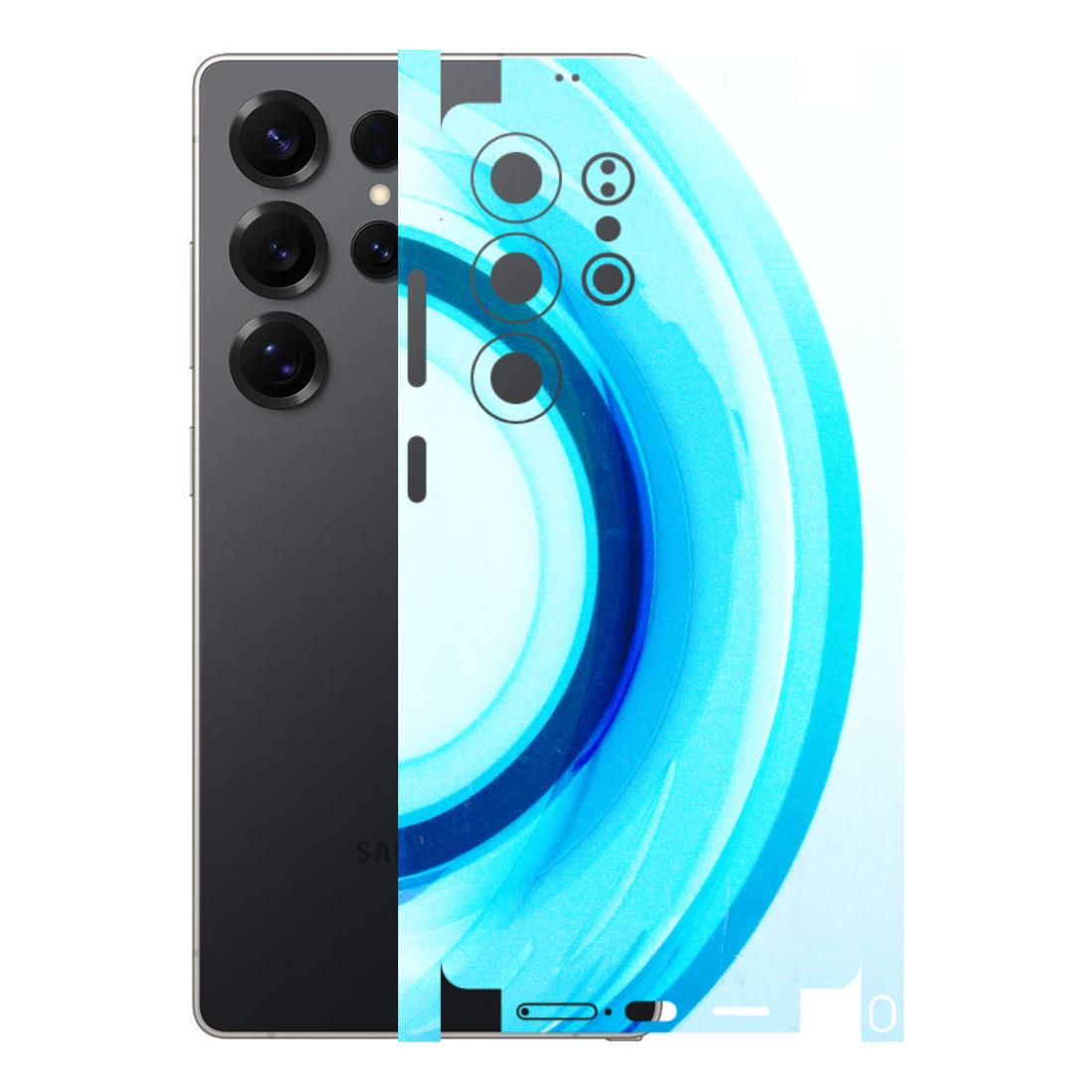 Samsung A/S Series Phone Skins (All Models) - The Blue Curve - 3D Embossed Finish (L-244) Samsung Galaxy S25 Ultra (5G)