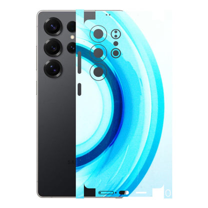 Samsung A/S Series Phone Skins (All Models) - The Blue Curve - 3D Embossed Finish (L-244) Samsung Galaxy S25 Ultra (5G)