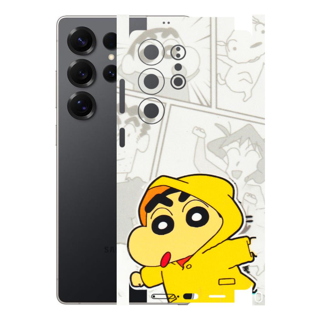 Samsung A/S Series Phone Skins (All Models) - Yellow Shinchan Comic - 3D Embossed Finish (L-246) Samsung Galaxy S25 Ultra (5G)