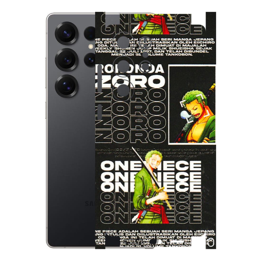 Samsung A/S Series Phone Skins (All Models) - One Piece Zoro - 3D Embossed Finish (L-250) Samsung Galaxy S25 Ultra (5G)