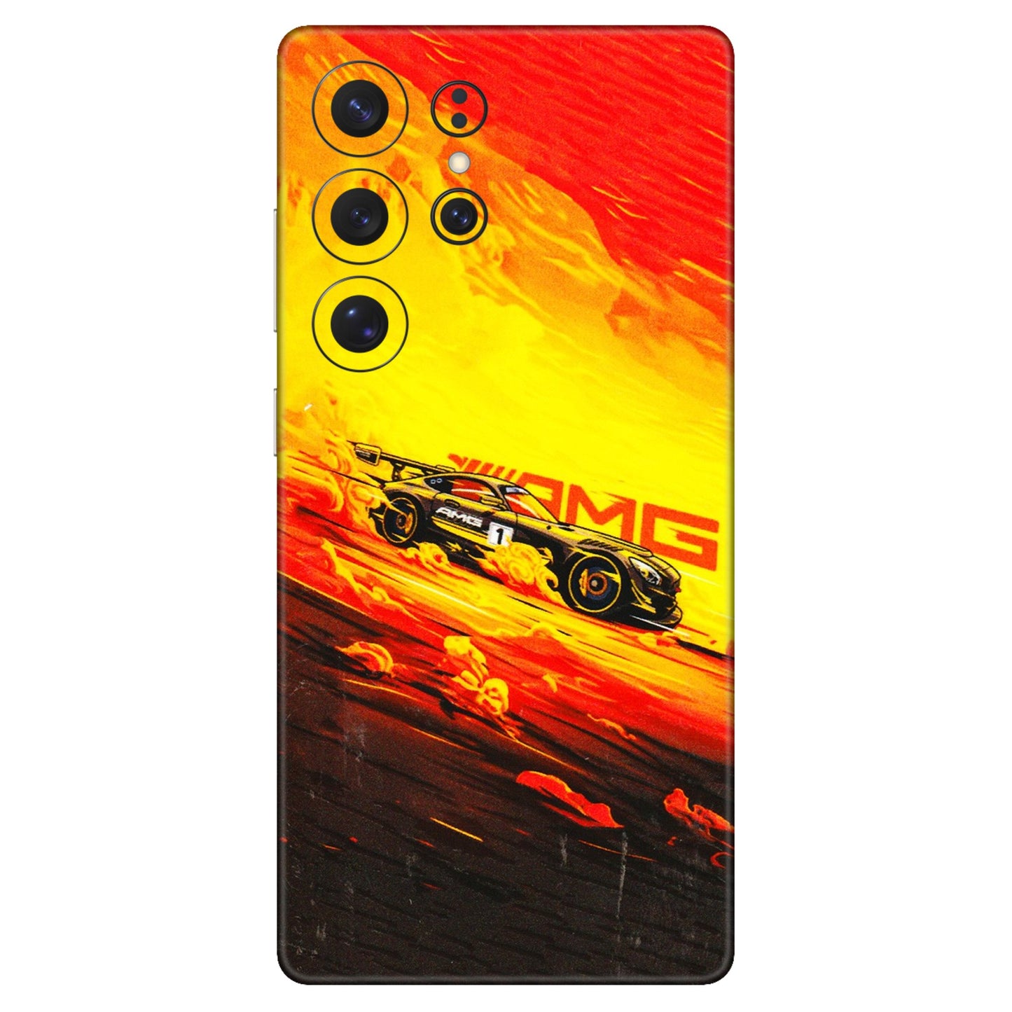 Samsung A/S Series Phone Skins (All Models) - AMG Car Speed Cover - 3D Embossed Finish (L-256) Samsung Galaxy S25 Ultra (5G)