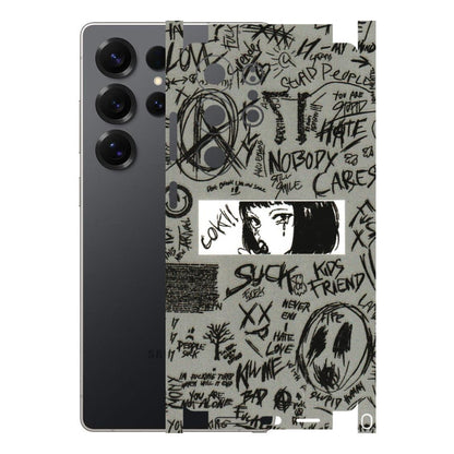 Samsung A/S Series Phone Skins (All Models) - Never Have Love Anime - 3D Embossed Finish (L-260) Samsung Galaxy S25 Ultra (5G)