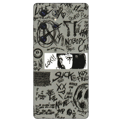 Samsung A/S Series Phone Skins (All Models) - Never Have Love Anime - 3D Embossed Finish (L-260) Samsung Galaxy S25 Ultra (5G)