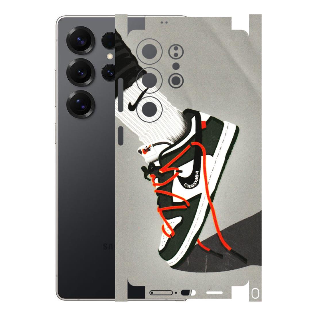 Samsung A/S Series Phone Skins (All Models) - New Grey Sneaker - 3D Embossed Finish (L-261) Samsung Galaxy S25 Ultra (5G)