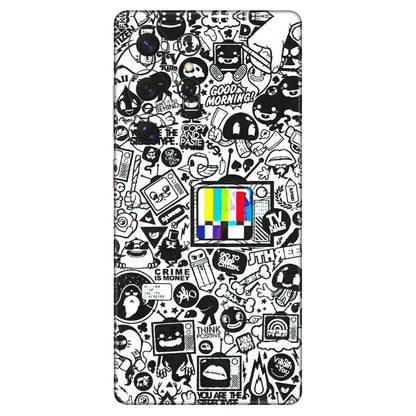 Samsung A/S Series Phone Skins (All Models) - Doodles Positive Art - 3D Embossed Finish (L-263) Samsung Galaxy S25 Ultra (5G)