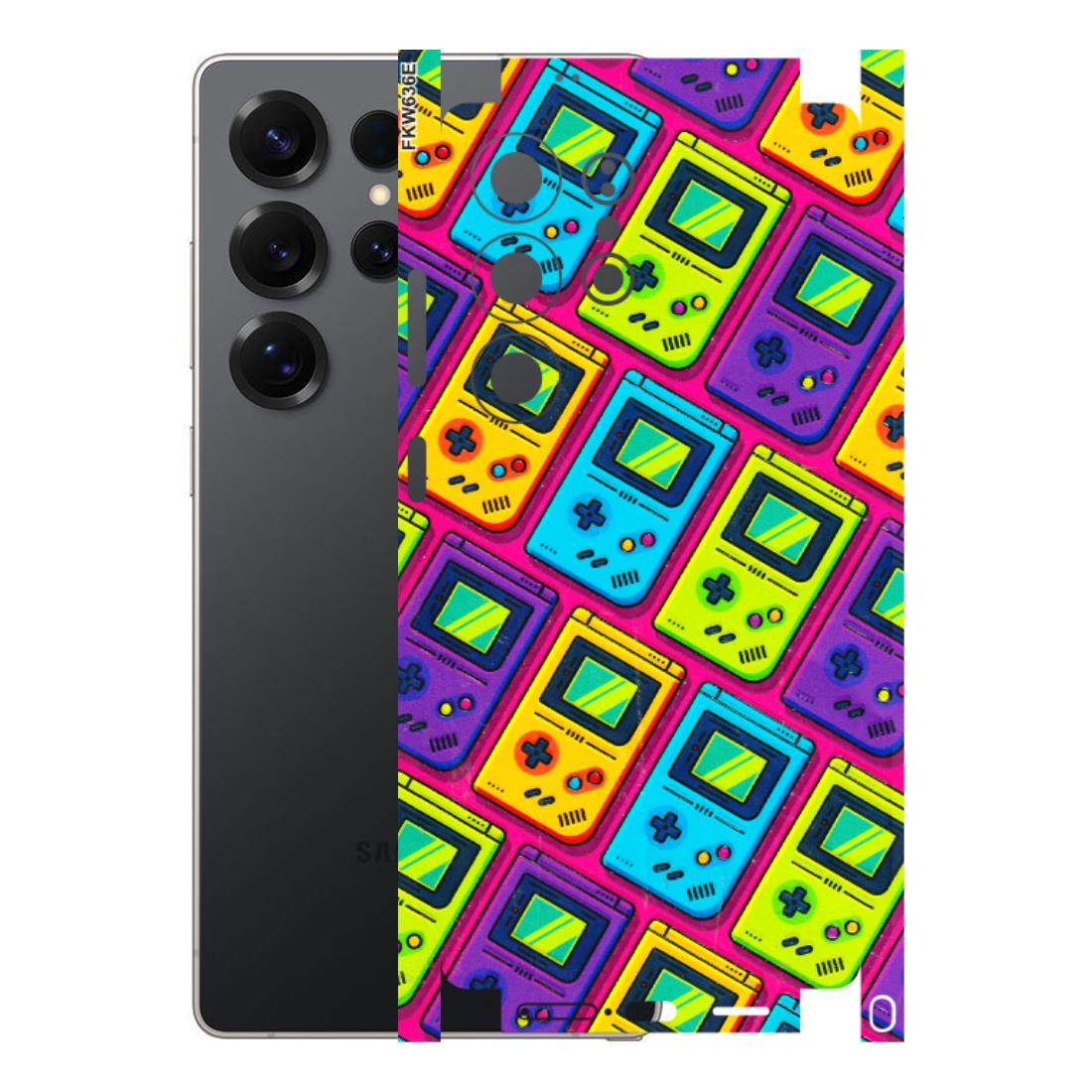 Samsung A/S Series Phone Skins (All Models) - Gameboy Colourful - 3D Embossed Finish (L-266) Samsung Galaxy S25 Ultra (5G)