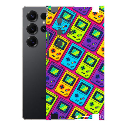 Samsung A/S Series Phone Skins (All Models) - Gameboy Colourful - 3D Embossed Finish (L-266) Samsung Galaxy S25 Ultra (5G)