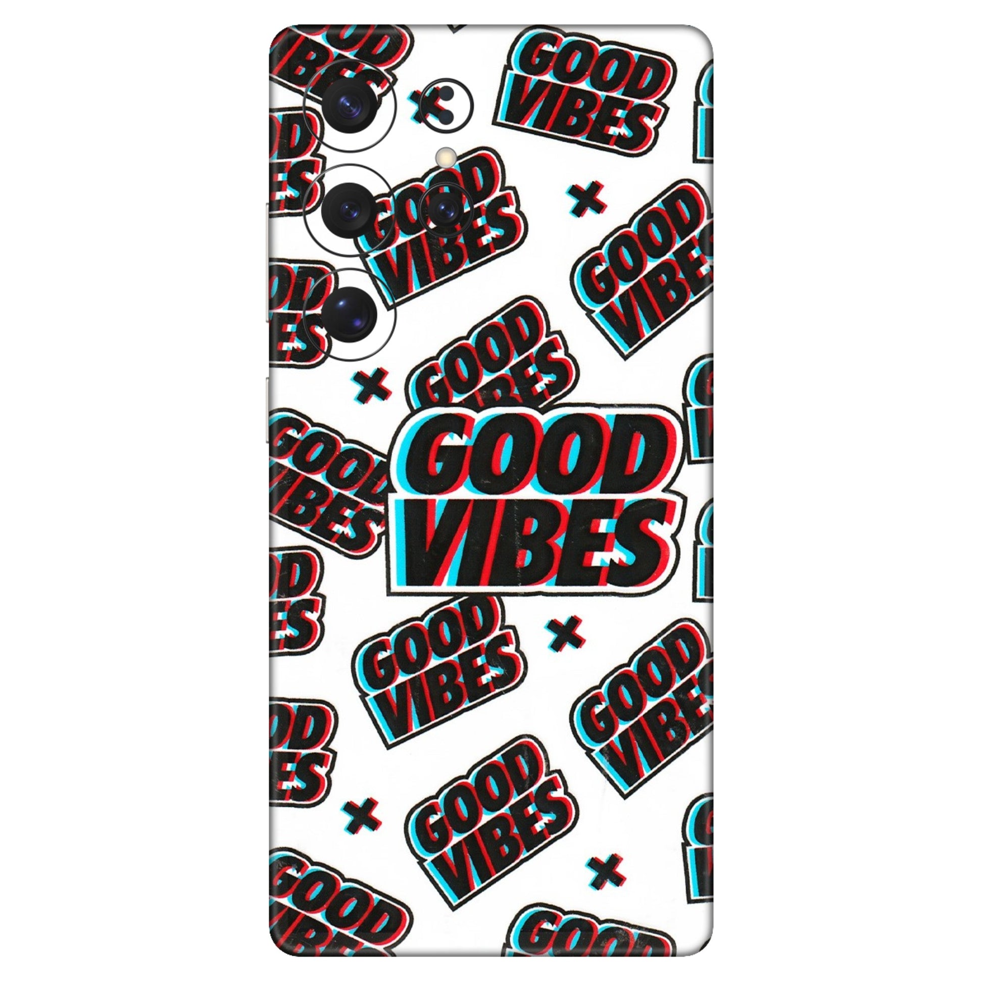 Samsung A/S Series Phone Skins (All Models) - Good Vibes - 3D Embossed Finish (L-282) Samsung Galaxy S25 Ultra (5G)