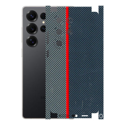 Samsung A/S Series Phone Skins (All Models) - Blue Sober Lines - 3D Embossed Finish (L-305) Samsung Galaxy S25 Ultra (5G)