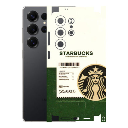 Samsung A/S Series Phone Skins (All Models) - Starbucks Barcode - 3D Embossed Finish (L-308) Samsung Galaxy S25 Ultra (5G)