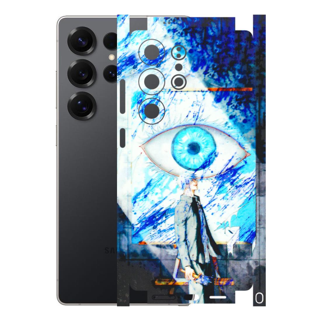 Samsung A/S Series Phone Skins (All Models) - Anime Sea Blue Eye - 3D Embossed Finish (L-318) Samsung Galaxy S25 Ultra (5G)