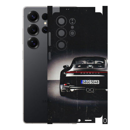 Samsung A/S Series Phone Skins (All Models) - New Black Porsche GT3 - 3D Embossed Finish (L-327) Samsung Galaxy S25 Ultra (5G)