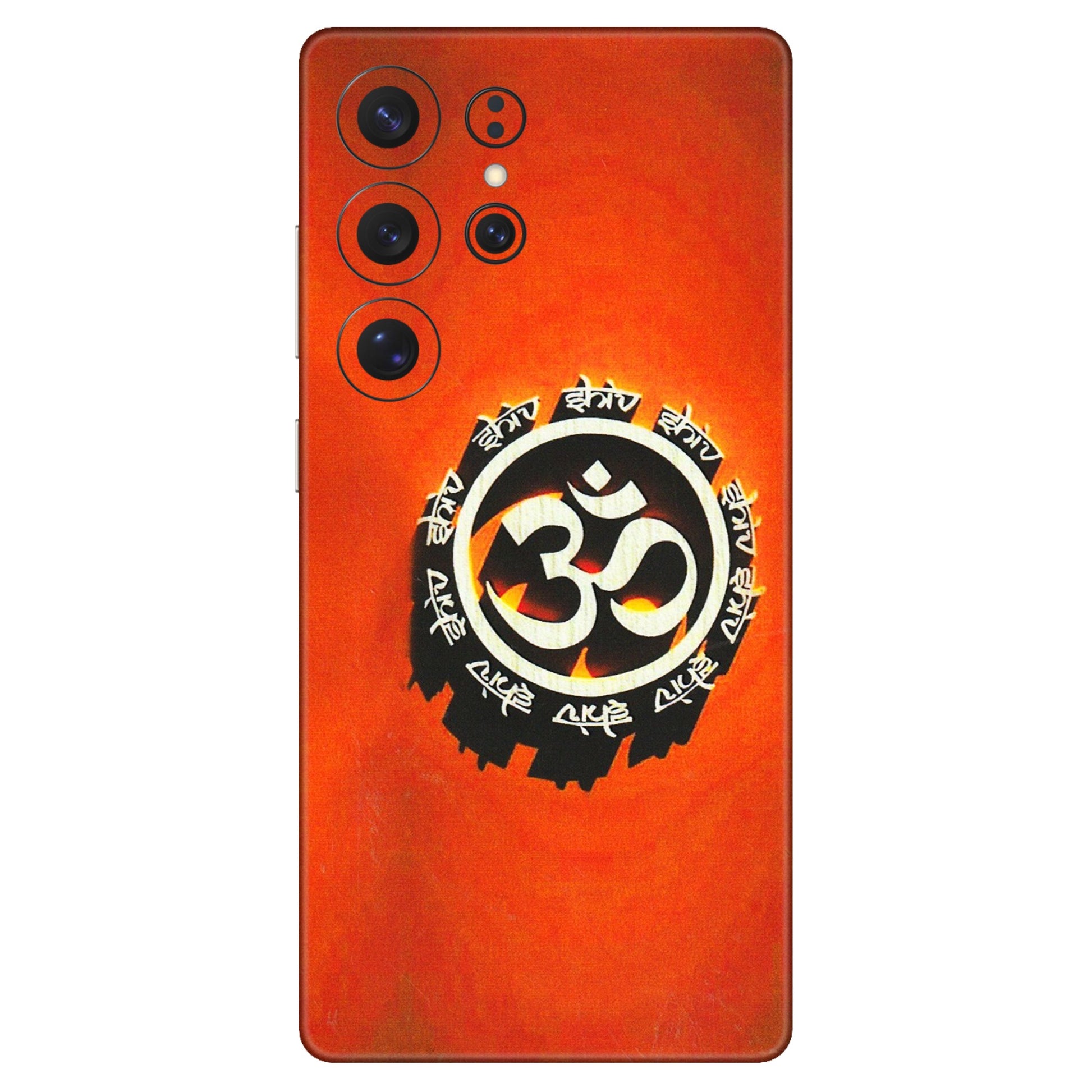 Samsung A/S Series Phone Skins (All Models) - Aum Shiv Orange - 3D Embossed Finish (L-32) Samsung Galaxy S25 Ultra (5G)