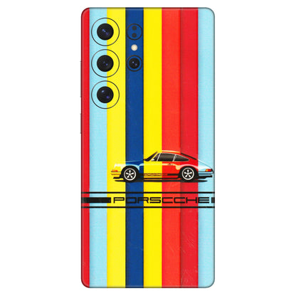 Samsung A/S Series Phone Skins (All Models) - Multicolour Porche - 3D Embossed Finish (L-39) Samsung Galaxy S25 Ultra (5G)