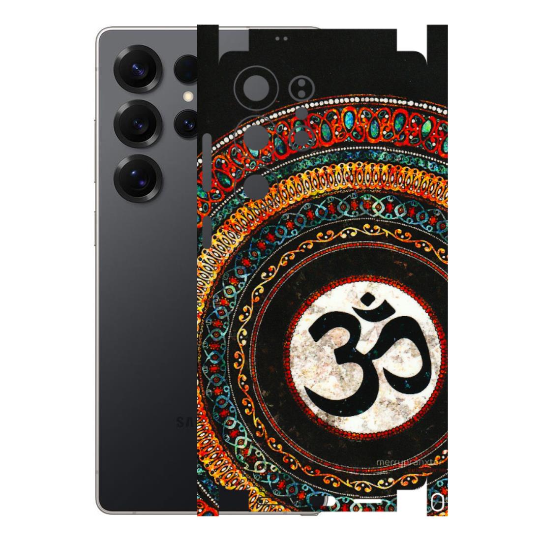 Samsung A/S Series Phone Skins (All Models) - Aum Chant Abstract - 3D Embossed Finish (L-42) Samsung Galaxy S25 Ultra (5G)