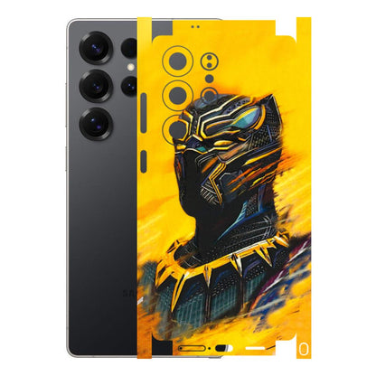 Samsung A/S Series Phone Skins (All Models) - Yellow Panther - 3D Embossed Finish (L-54) Samsung Galaxy S25 Ultra (5G)