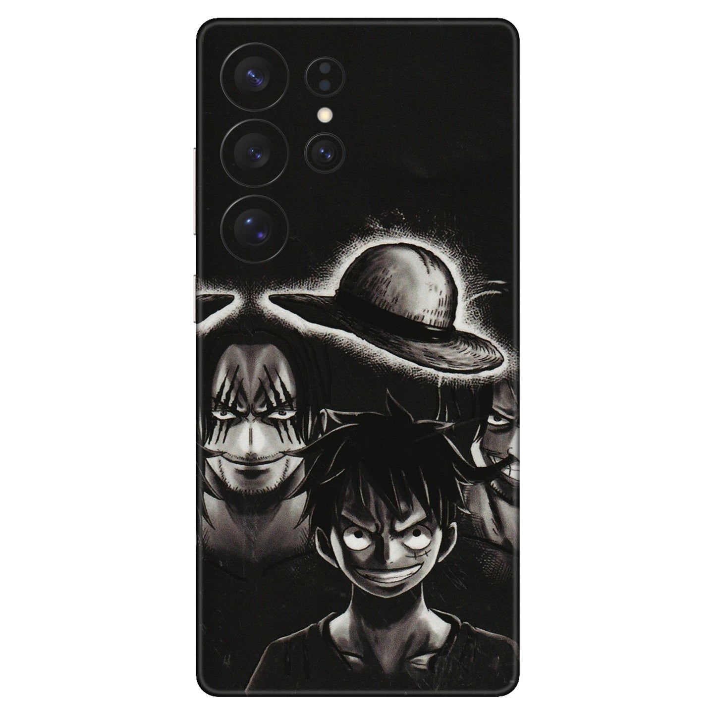 Samsung A/S Series Phone Skins (All Models) - Black Luffy Hat - 3D Embossed Finish (L-57) Samsung Galaxy S25 Ultra (5G)