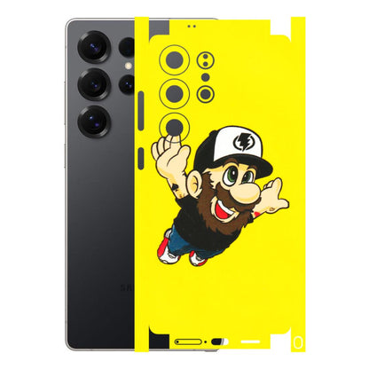 Samsung A/S Series Phone Skins (All Models) - Flying Beardo - 3D Embossed Finish (L-60) Samsung Galaxy S25 Ultra (5G)
