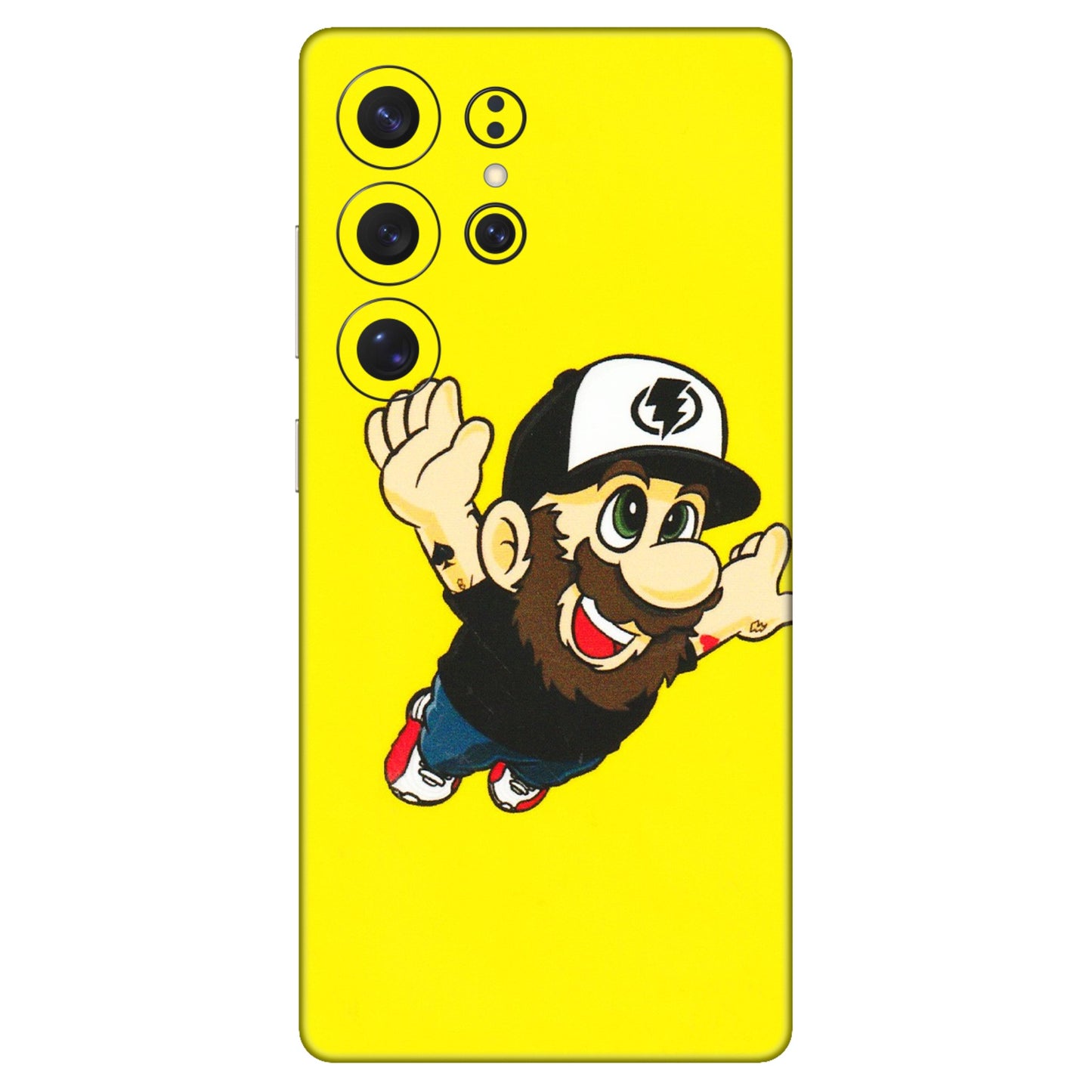 Samsung A/S Series Phone Skins (All Models) - Flying Beardo - 3D Embossed Finish (L-60) Samsung Galaxy S25 Ultra (5G)