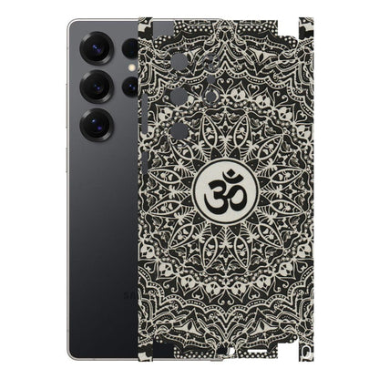 Samsung A/S Series Phone Skins (All Models) - Aum Elegant Mandala - 3D Embossed Finish (L-62) Samsung Galaxy S25 Ultra (5G)