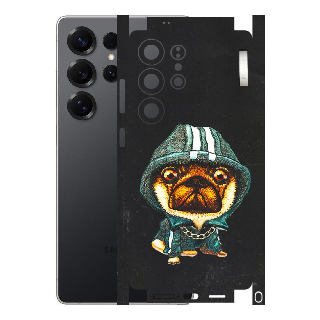 Samsung A/S Series Phone Skins (All Models) - Puppy N Hoodie - 3D Embossed Finish (L-90) Samsung Galaxy S25 Ultra (5G)