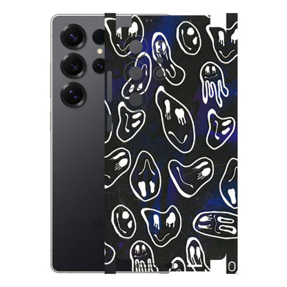 Samsung A/S Series Phone Skins (All Models) - Distorted Smileys - 3D Embossed Finish (L-92) Samsung Galaxy S25 Ultra (5G)