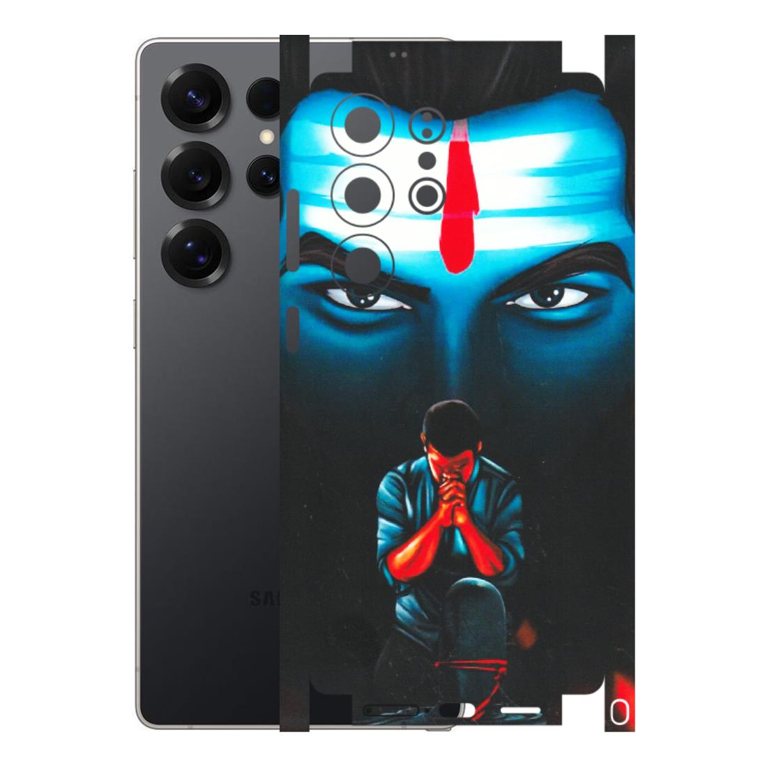 Samsung A/S Series Phone Skins (All Models) - Mahakal Bhakt - Matte Finish (M-112) Samsung Galaxy S25 Ultra (5G)