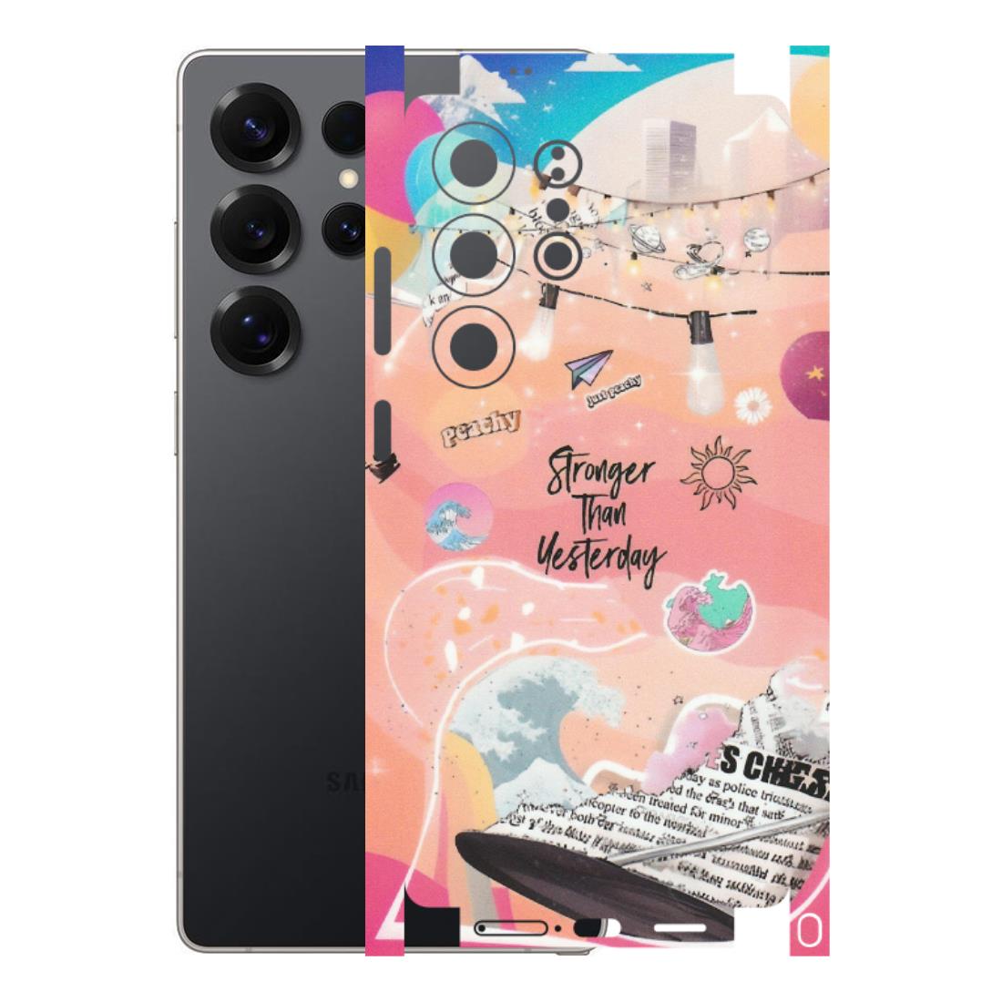 Samsung A/S Series Phone Skins (All Models) - Stronger Then Yesterday - Matte Finish (M-128) Samsung Galaxy S25 Ultra (5G)