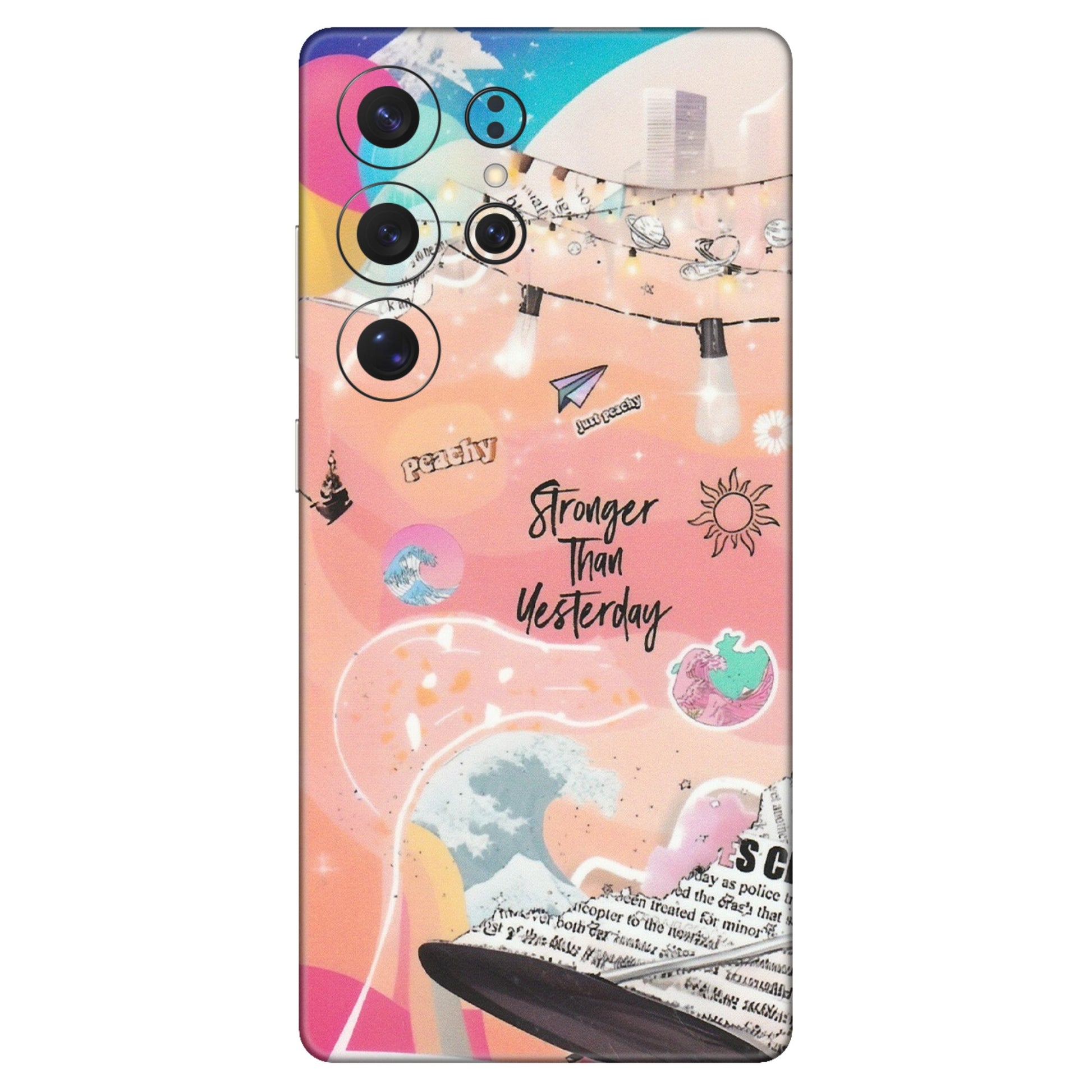 Samsung A/S Series Phone Skins (All Models) - Stronger Then Yesterday - Matte Finish (M-128) Samsung Galaxy S25 Ultra (5G)