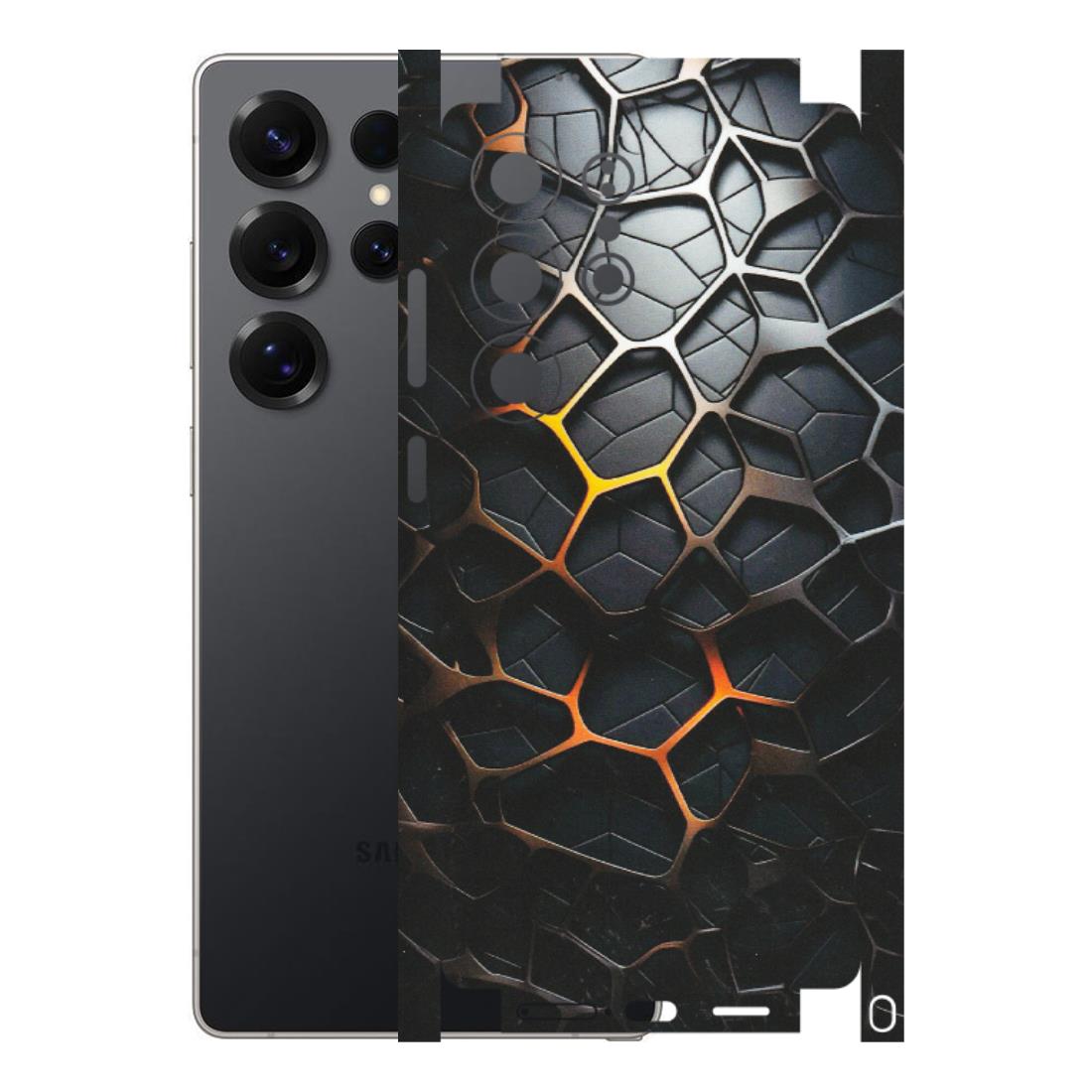 Samsung A/S Series Phone Skins (All Models) - New Abstract Graphite Tiles - Matte Finish (M-130) Samsung Galaxy S25 Ultra (5G)