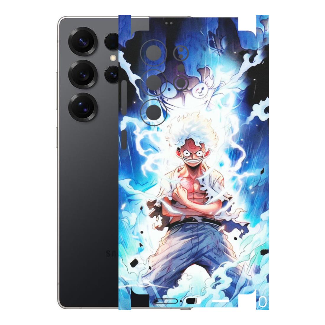 Samsung A/S Series Phone Skins (All Models) - Blue Thunder Luffy Anime - Matte Finish (M-132) Samsung Galaxy S25 Ultra (5G)