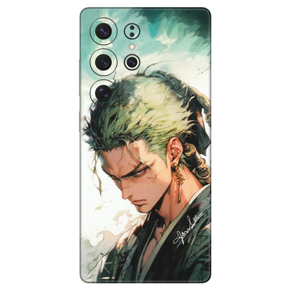 Samsung A/S Series Phone Skins (All Models) - New Roronoa Zoro One Picece Anime - Matte Finish (M-140) Samsung Galaxy S25 Ultra (5G)