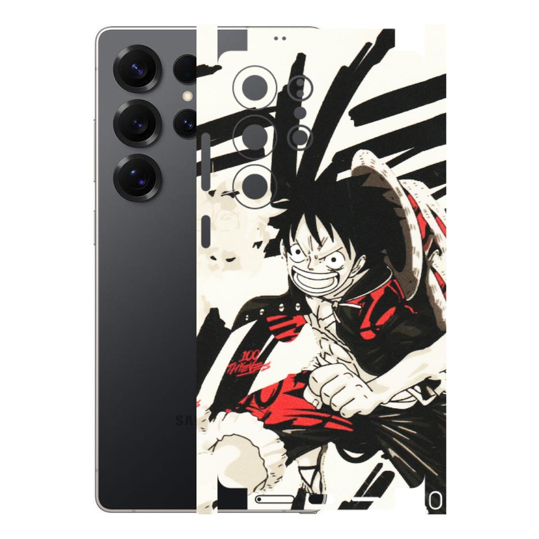 Samsung A/S Series Phone Skins (All Models) - Monkey D.Luffy Manga Anime - Matte Finish (M-145) Samsung Galaxy S25 Ultra (5G)