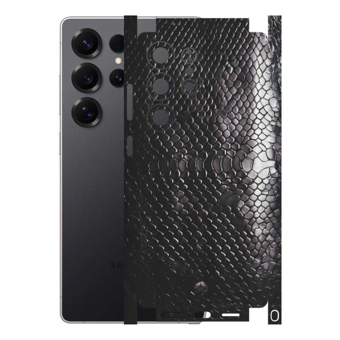 Samsung A/S Series Phone Skins (All Models) - Black Snack Leather - Matte Finish (M-147) Samsung Galaxy S25 Ultra (5G)