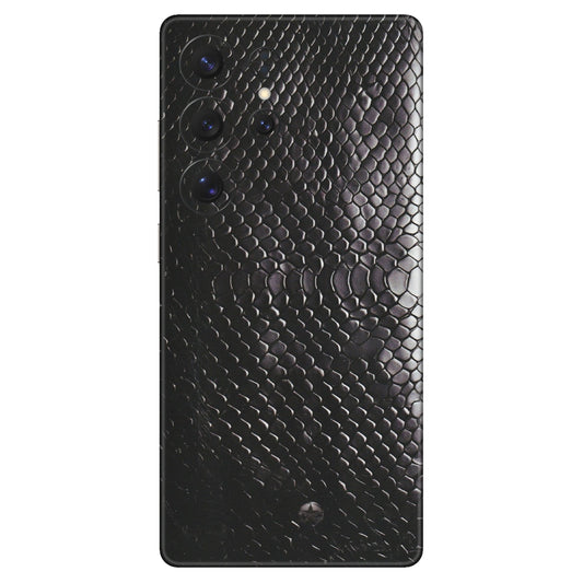 Samsung A/S Series Phone Skins (All Models) - Black Snack Leather - Matte Finish (M-147) Samsung Galaxy S25 Ultra (5G)