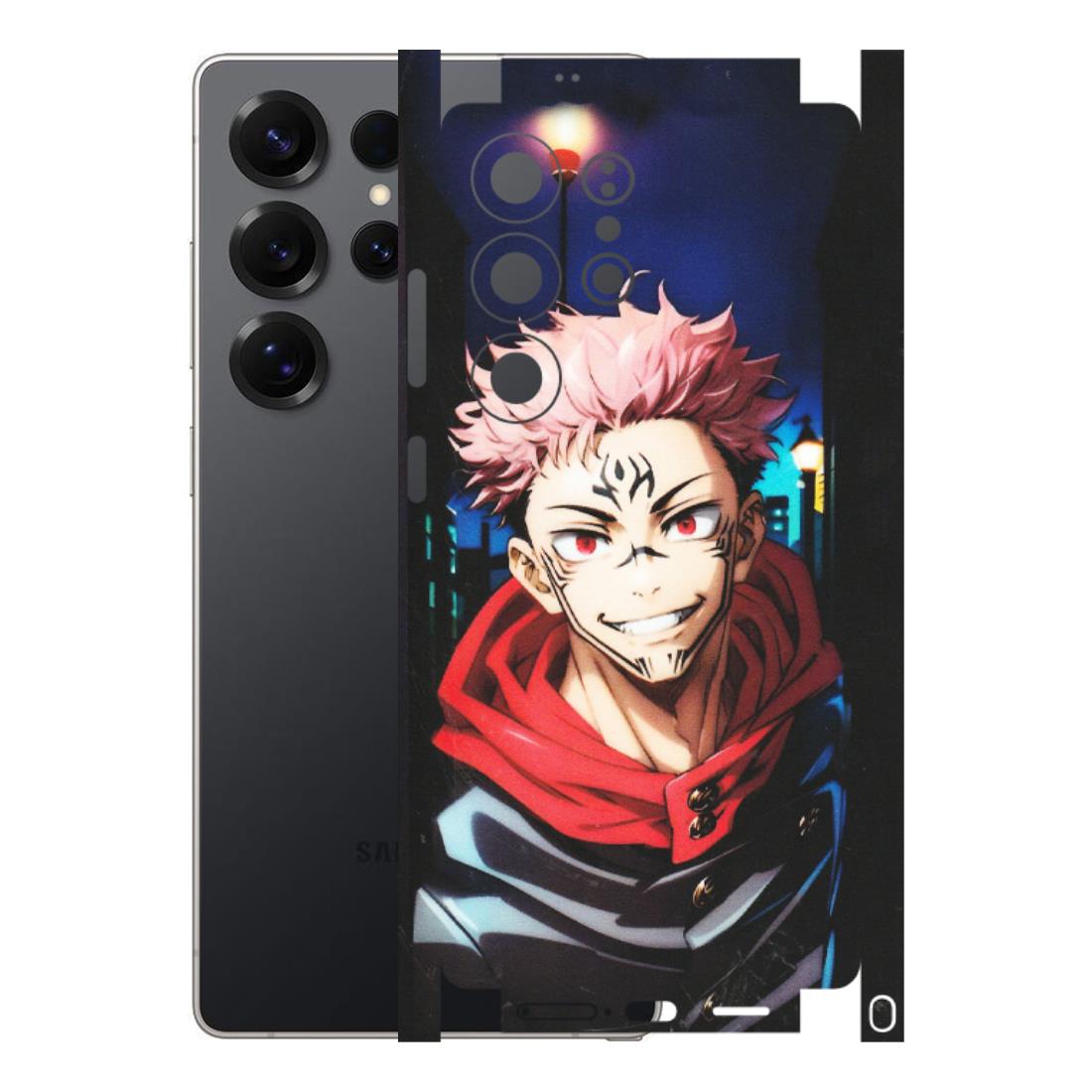 Samsung A/S Series Phone Skins (All Models) - Yuji Itadori Funny Face Anime - Matte Finish (M-152) Samsung Galaxy S25 Ultra (5G)