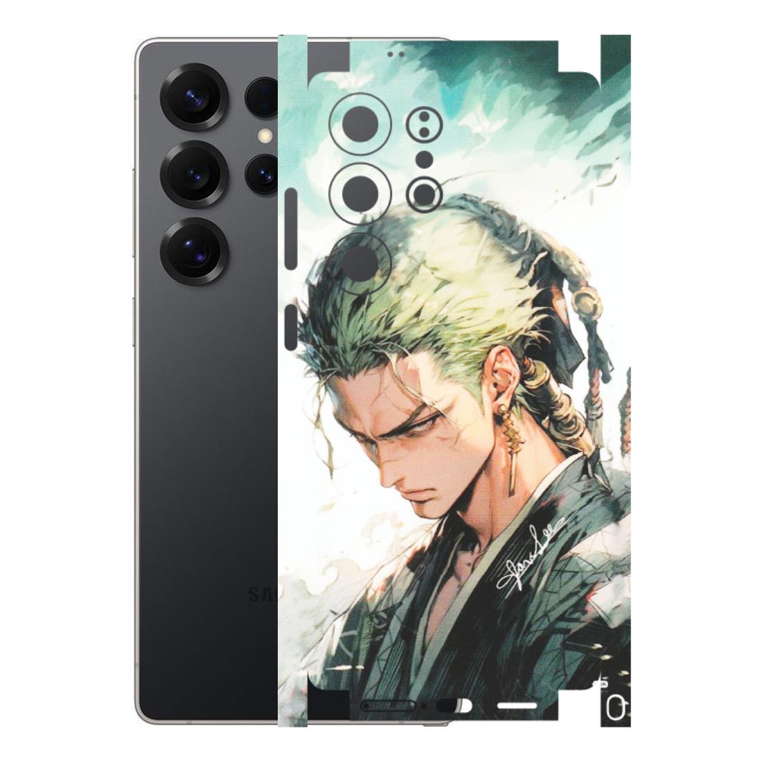 Samsung A/S Series Phone Skins (All Models) - Pirate Hunter One Piece Anime - Matte Finish (M-157) Samsung Galaxy S25 Ultra (5G)