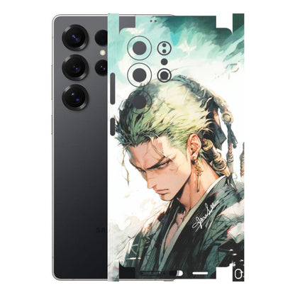 Samsung A/S Series Phone Skins (All Models) - Pirate Hunter One Piece Anime - Matte Finish (M-157) Samsung Galaxy S25 Ultra (5G)