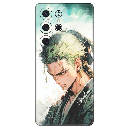 Samsung A/S Series Phone Skins (All Models) - Pirate Hunter One Piece Anime - Matte Finish (M-157) Samsung Galaxy S25 Ultra (5G)