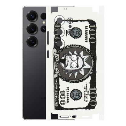 Samsung A/S Series Phone Skins (All Models) - Rick And Morty Hundred Dollar Anime - Matte Finish (M-161) Samsung Galaxy S25 Ultra (5G)