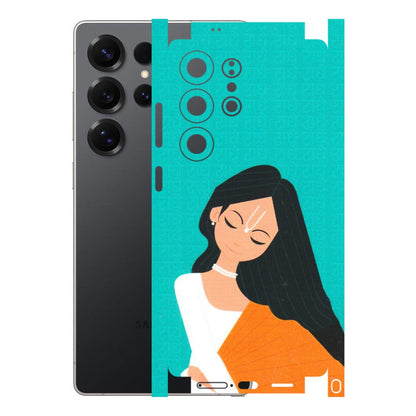 Samsung A/S Series Phone Skins (All Models) - Radhe Radhe With Hindu Symbol - Matte Finish (M-164) Samsung Galaxy S25 Ultra (5G)