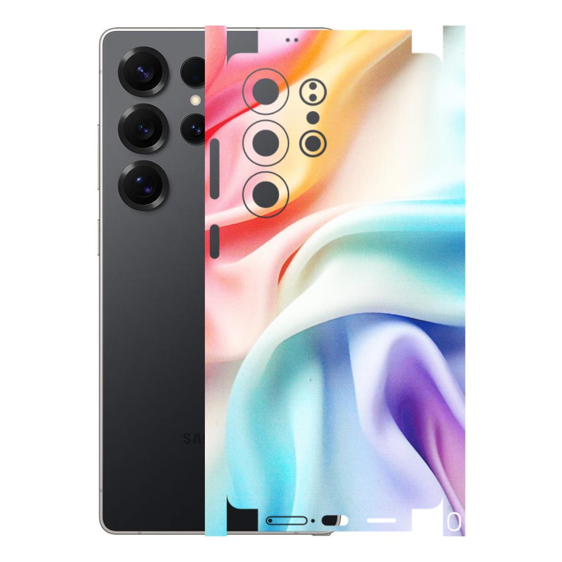 Samsung A/S Series Phone Skins (All Models) - Colourful Silk Cloth - Matte Finish (M-165) Samsung Galaxy S25 Ultra (5G)