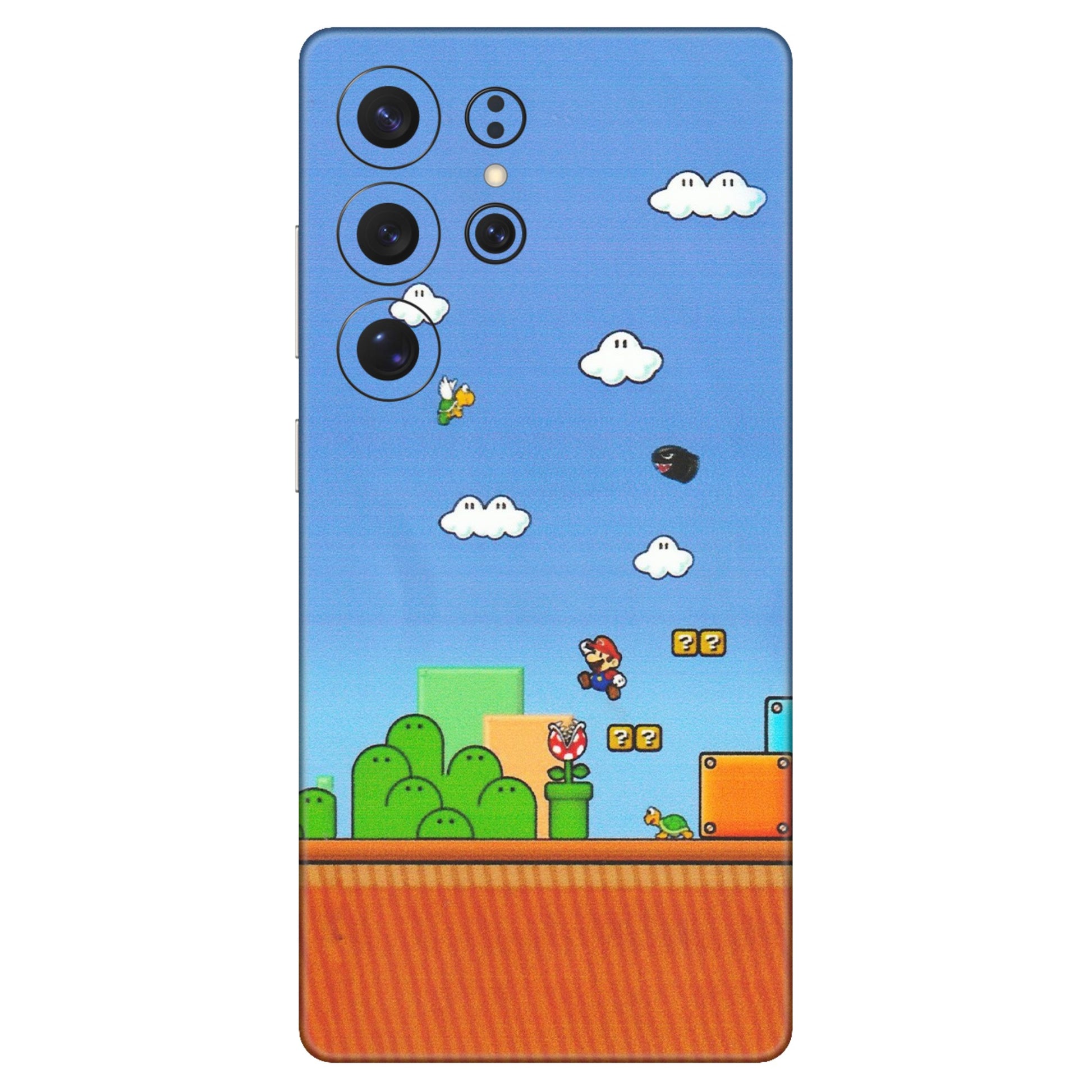 Samsung A/S Series Phone Skins (All Models) - Mario Game Scene - Matte Finish (M-24) Samsung Galaxy S25 Ultra (5G)
