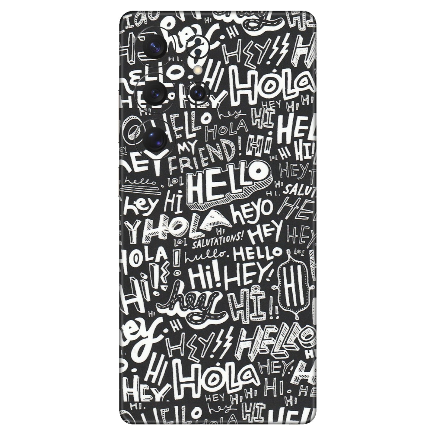Samsung A/S Series Phone Skins (All Models) - Hi Hello Doodles - Matte Finish (M-25) Samsung Galaxy S25 Ultra (5G)