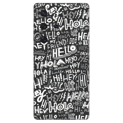 Samsung A/S Series Phone Skins (All Models) - Hi Hello Doodles - Matte Finish (M-25) Samsung Galaxy S25 Ultra (5G)