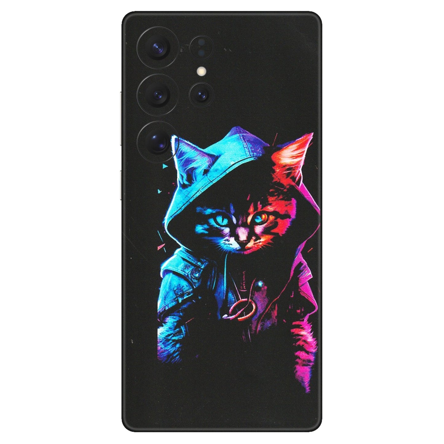 Samsung A/S Series Phone Skins (All Models) - Cyberpunk Cat - Matte Finish (M-45) Samsung Galaxy S25 Ultra (5G)
