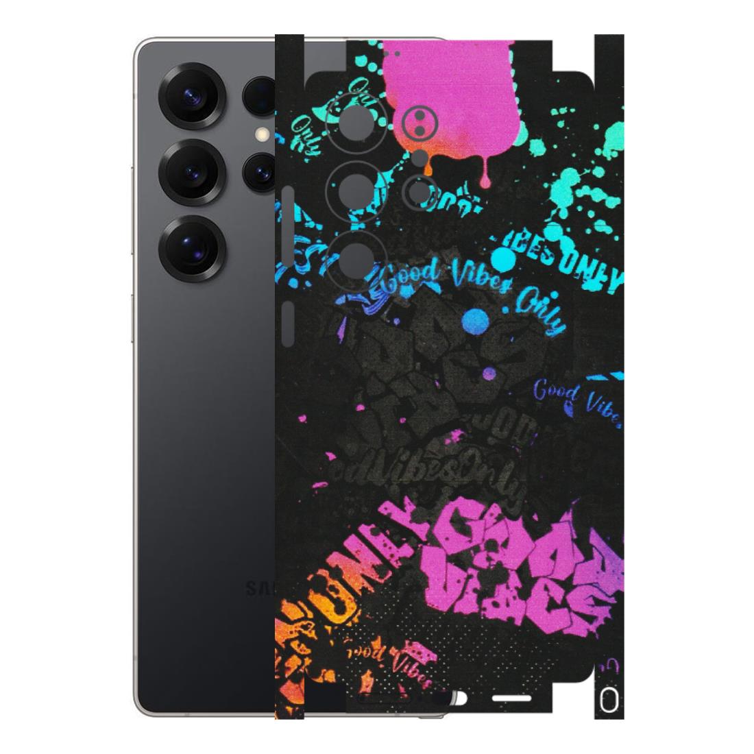 Samsung A/S Series Phone Skins (All Models) - Majestic Black Vibes - Matte Finish (M-62) Samsung Galaxy S25 Ultra (5G)