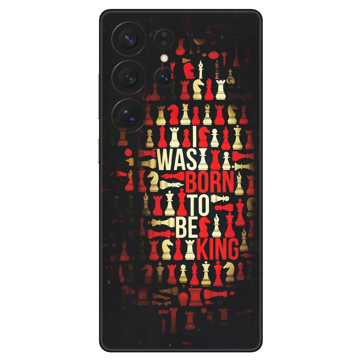 Samsung A/S Series Phone Skins (All Models) - Born To Be King - Matte Finish (M-73) Samsung Galaxy S25 Ultra (5G)