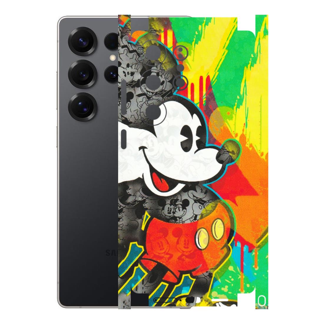 Samsung A/S Series Phone Skins (All Models) - Multiple Mickey With Colourful Texture - Matte Finish (M-84) Samsung Galaxy S25 Ultra (5G)