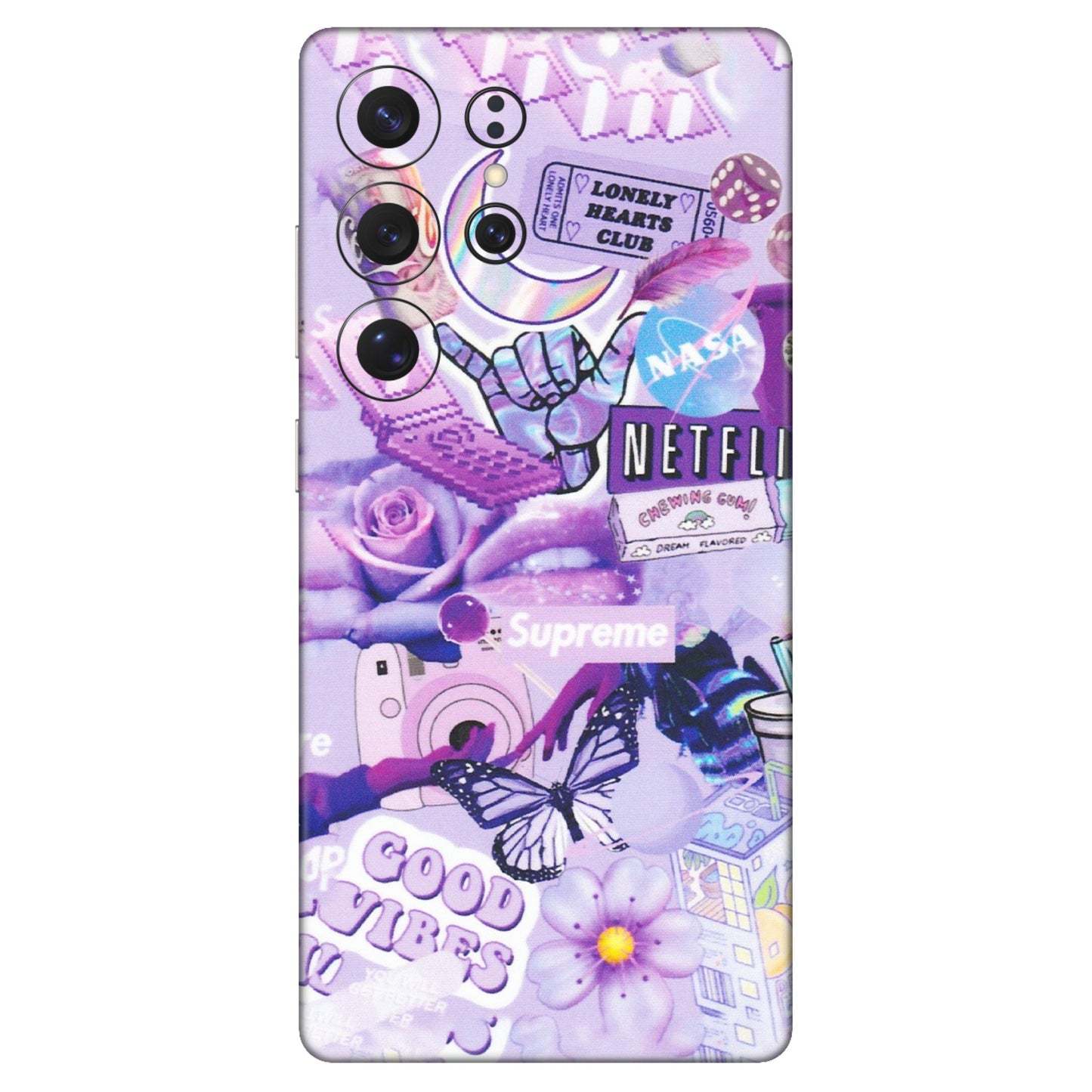 Samsung A/S Series Phone Skins (All Models) - Supreme Purple Magic - Matte Finish (M-88) Samsung Galaxy S25 Ultra (5G)